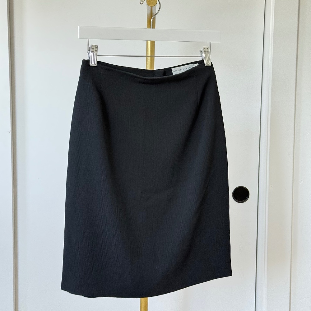 Garfield & Marks Black Pencil Skirt (Made in USA)
